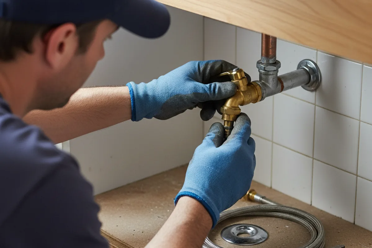 Shutoff valve and fitting work during Faucet and Fixture Repair in Pine Bush